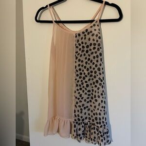 Polka Dot Sleeveless Top Size Small